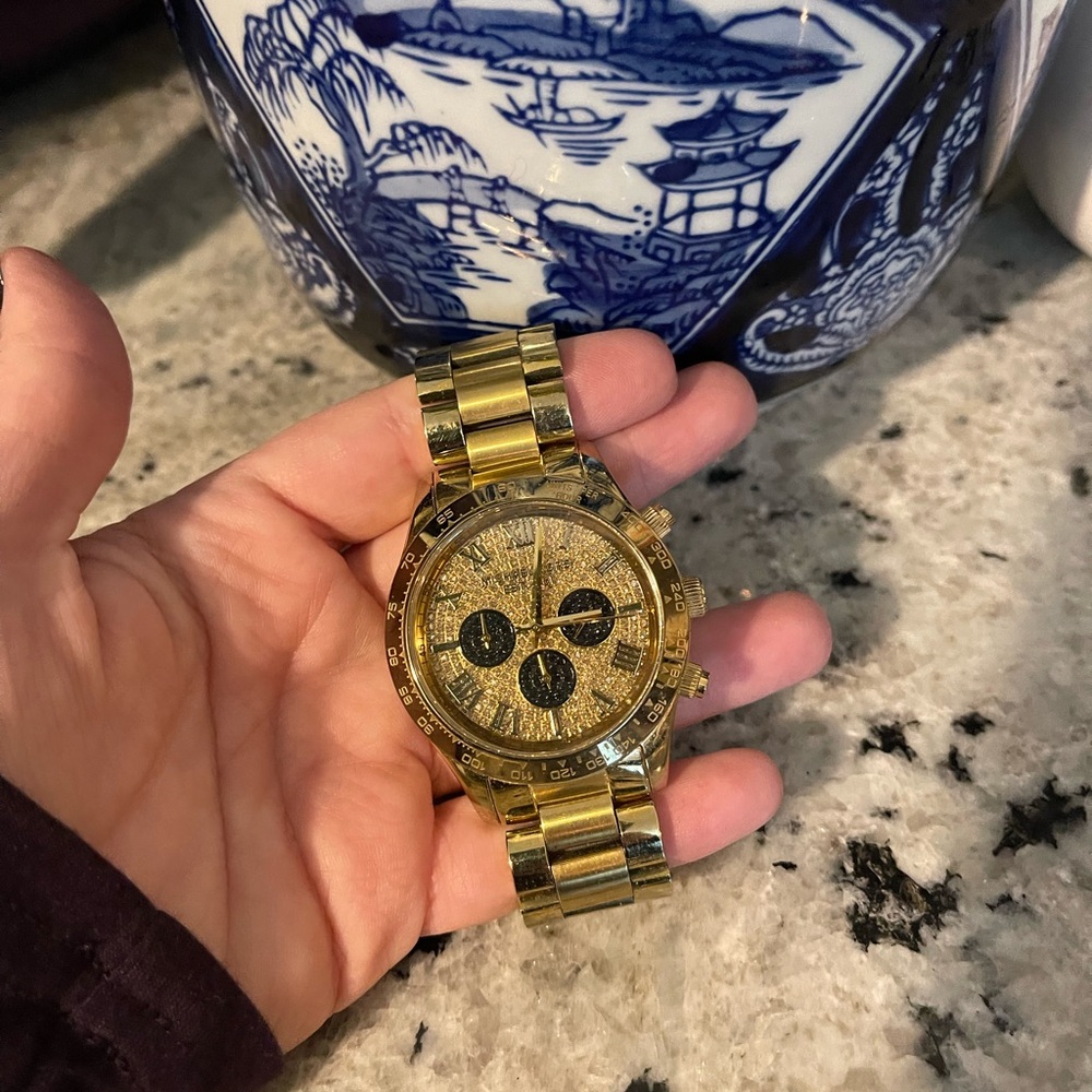 Micheal Kors Watch-Diamond and Gold